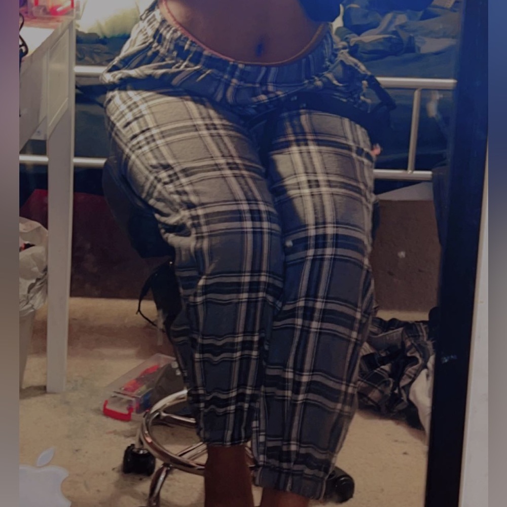 Plaid Cargo Pants